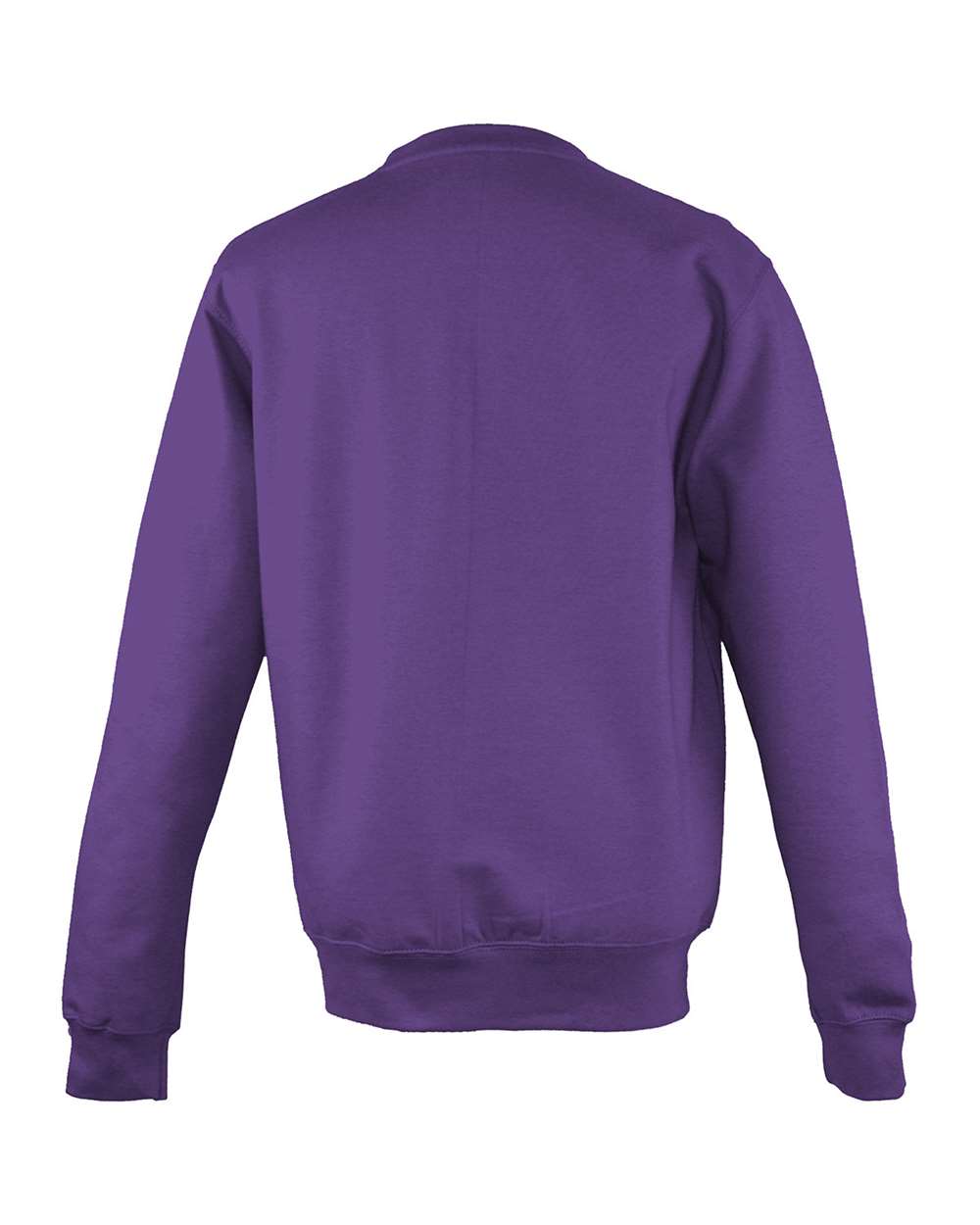 Unisex College Crewneck Sweatshirt - Back - B10101693 - Magenta Magic