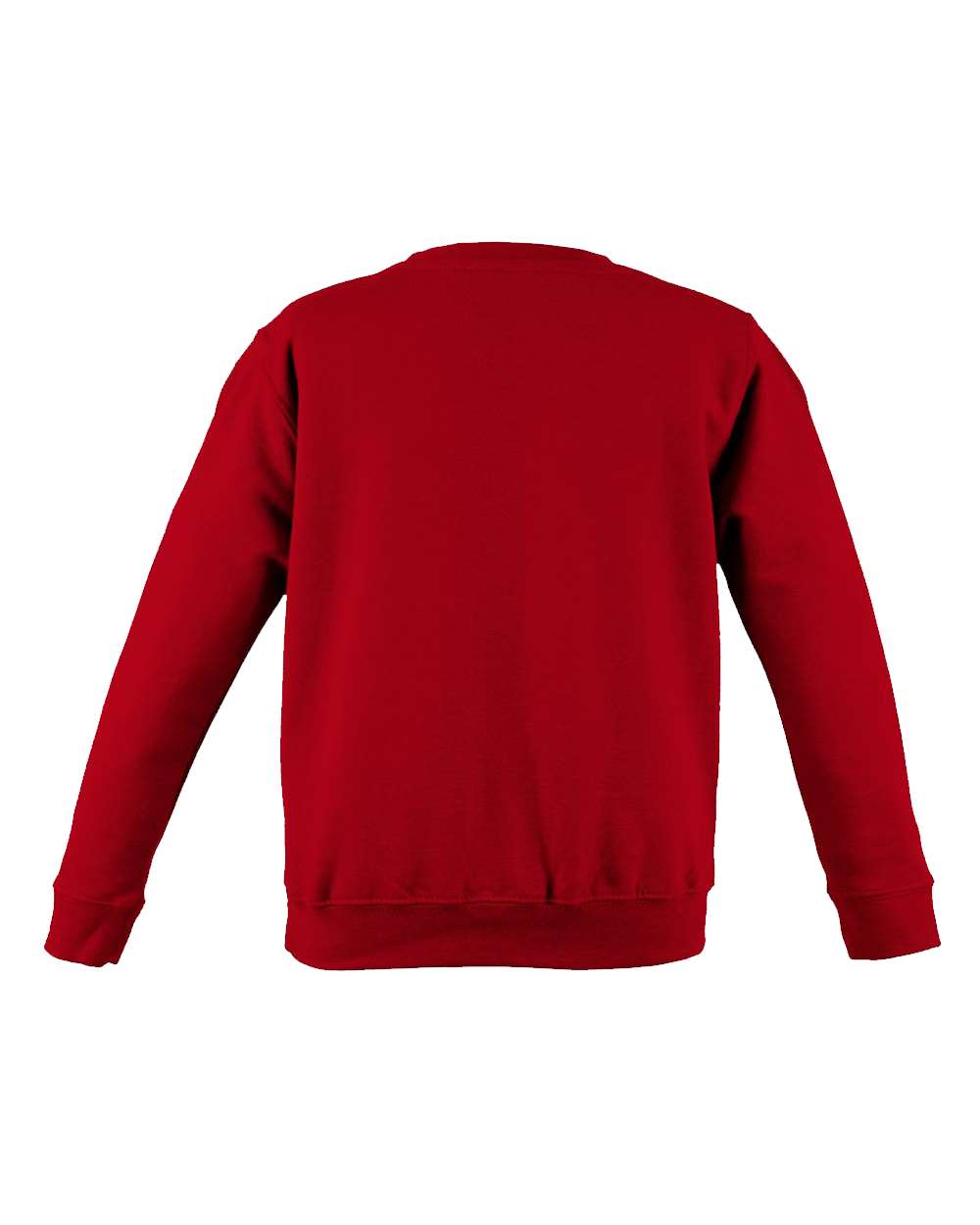 Unisex College Crewneck Sweatshirt - Back - B10101703 - Fire Red