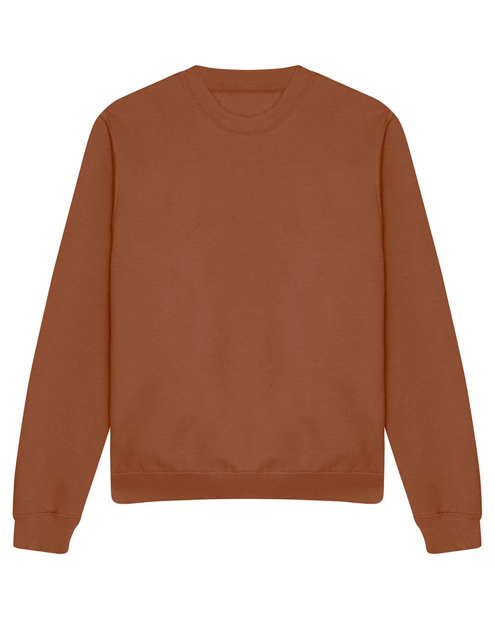 Unisex College Crewneck Sweatshirt - Front - B10101053 - Caramel Toffee
