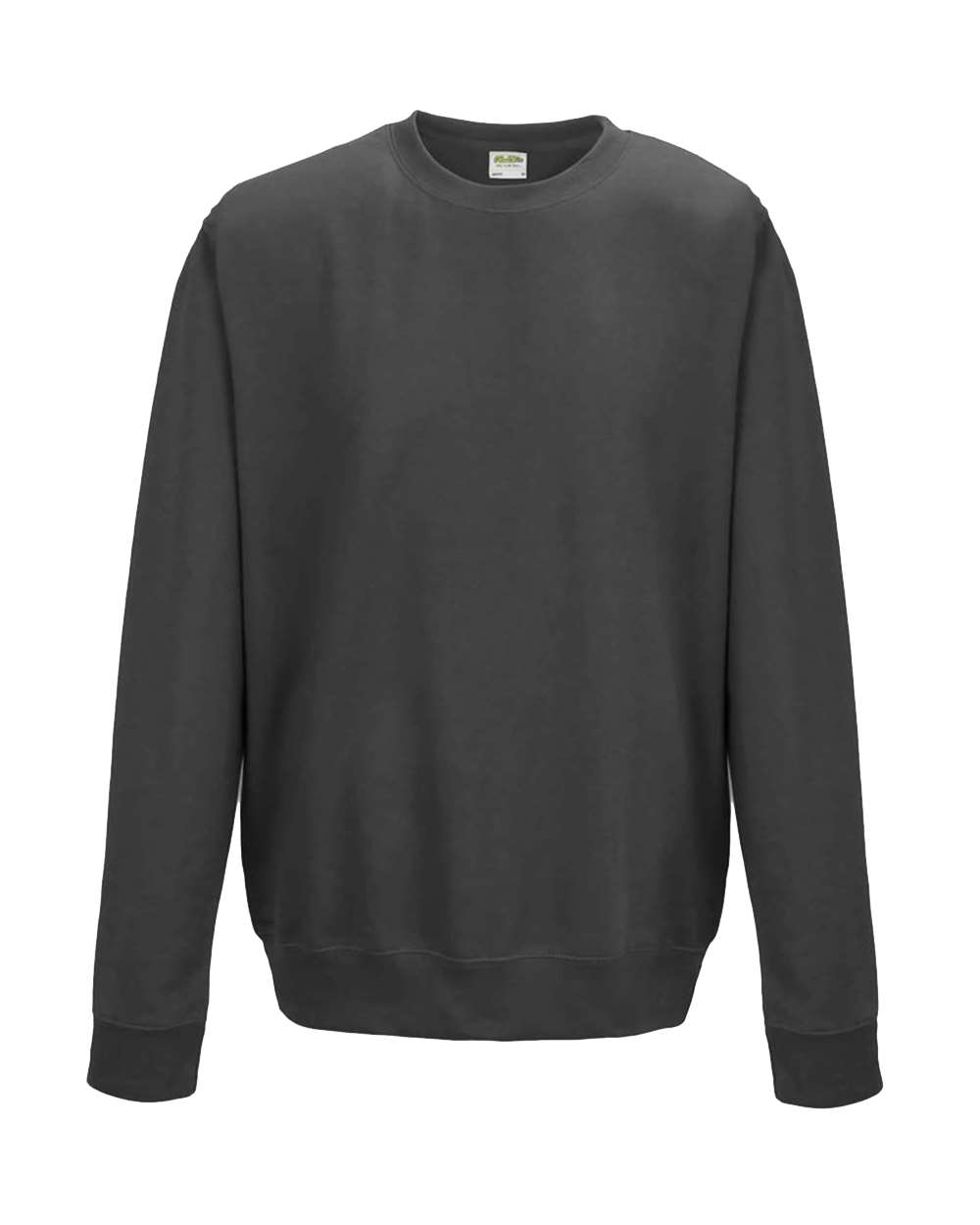Unisex College Crewneck Sweatshirt - Front - B10101093 - Charcoal