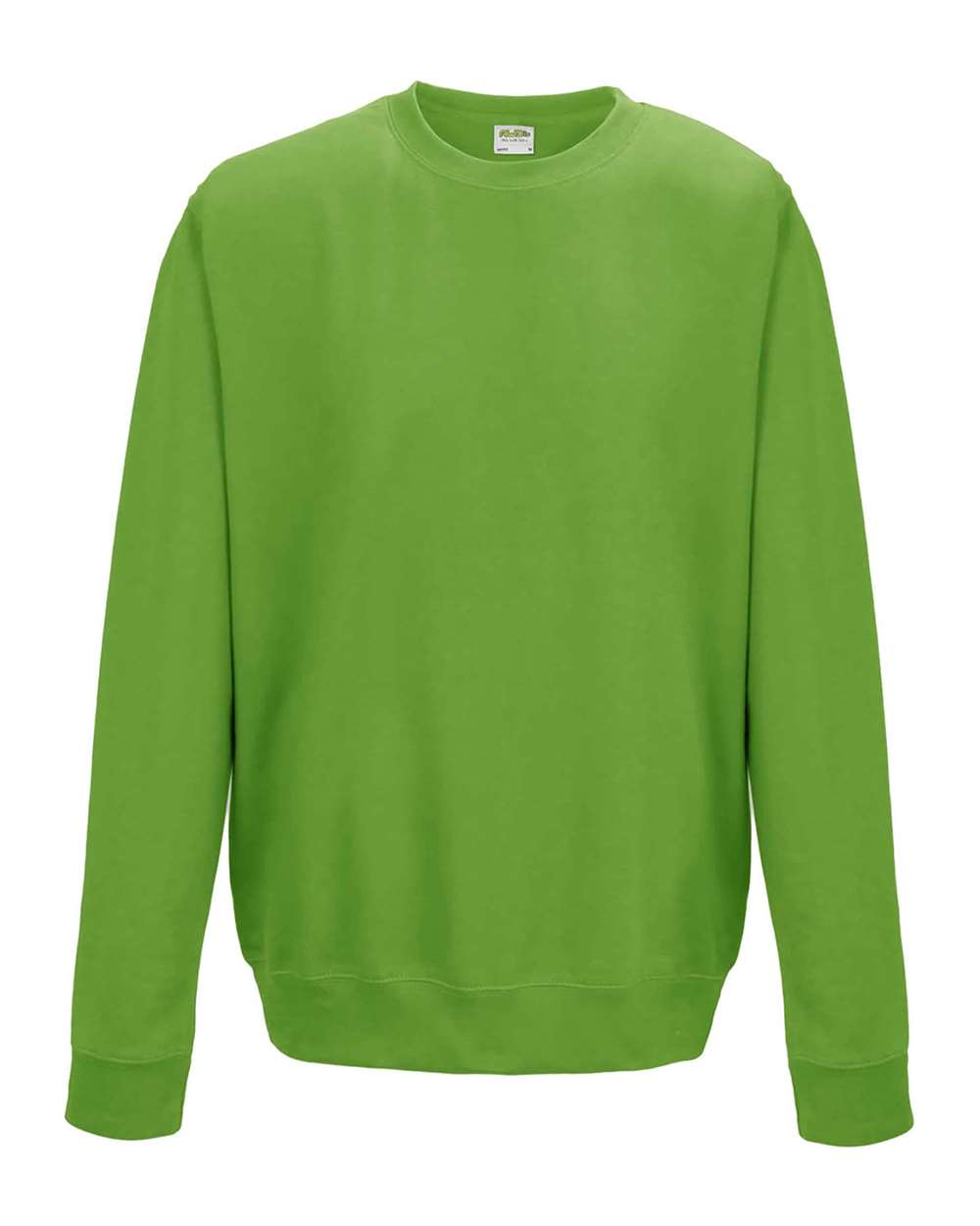 Unisex College Crewneck Sweatshirt - Front - B10101173 - Lime Green
