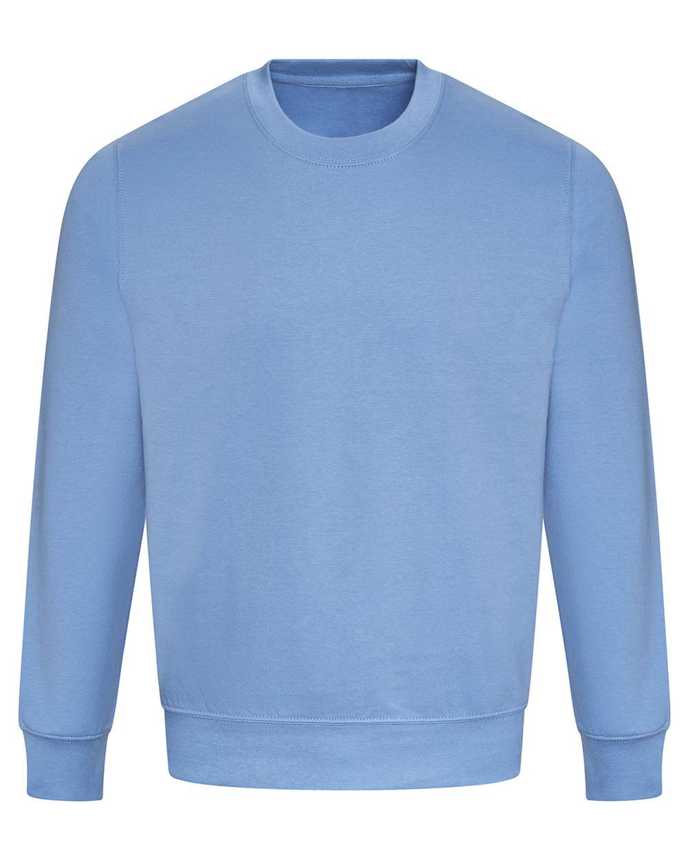 Unisex College Crewneck Sweatshirt - Front - B10101283 - Cornflower Blue