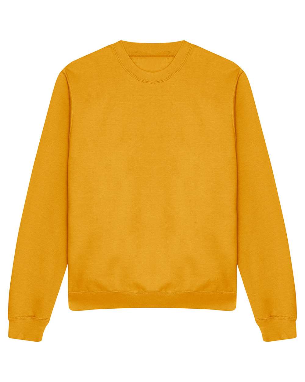 Unisex College Crewneck Sweatshirt - Front - B10101403 - Mustard