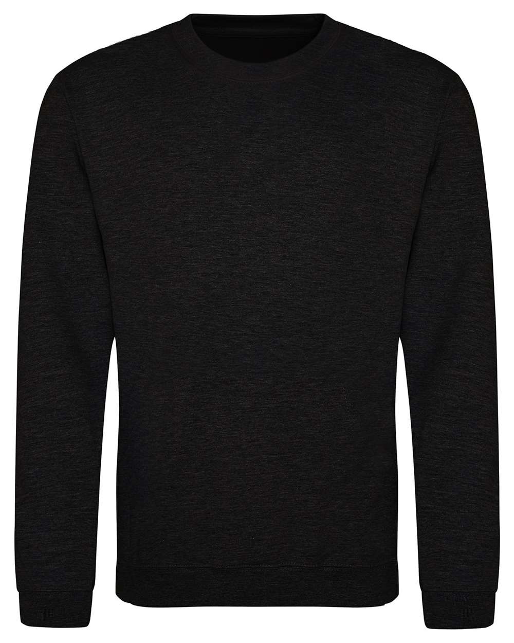 Unisex College Crewneck Sweatshirt - Front - B10101513 - Black Smoke