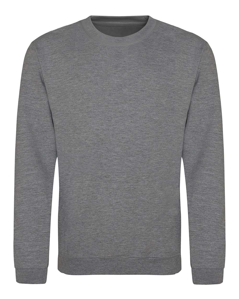 Unisex College Crewneck Sweatshirt - Front - B10101593 - Graphite Heather