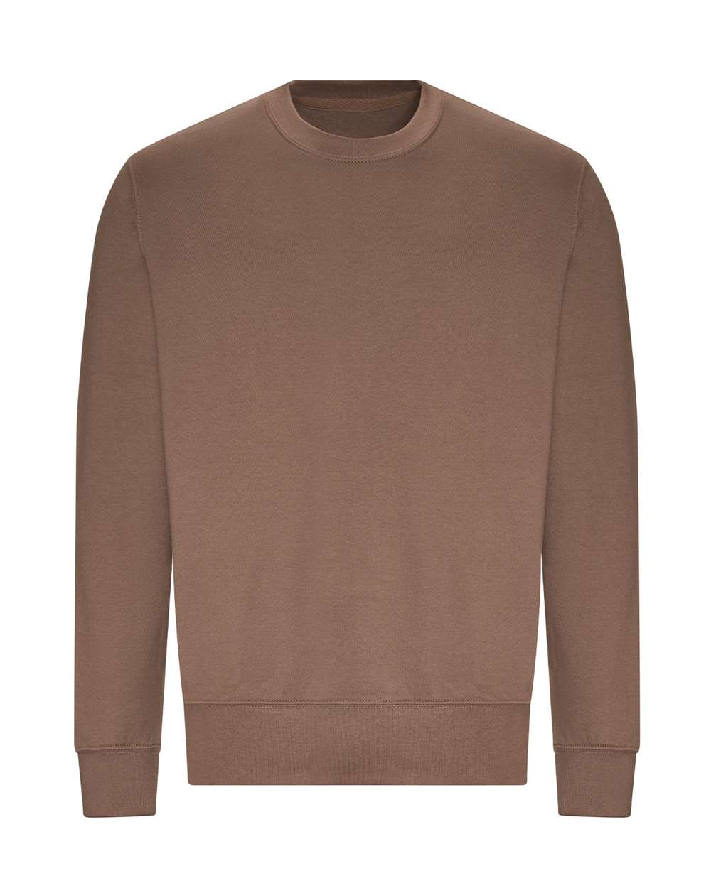 Unisex College Crewneck Sweatshirt - Front - B10101603 - Mocha Brown