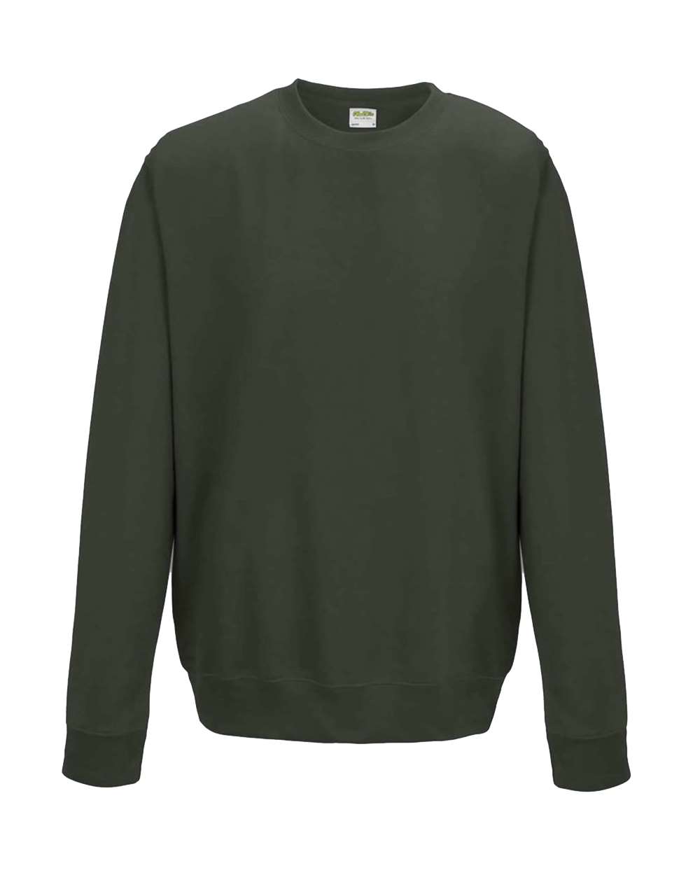 Unisex College Crewneck Sweatshirt - Front - B10101623 - Olive Green