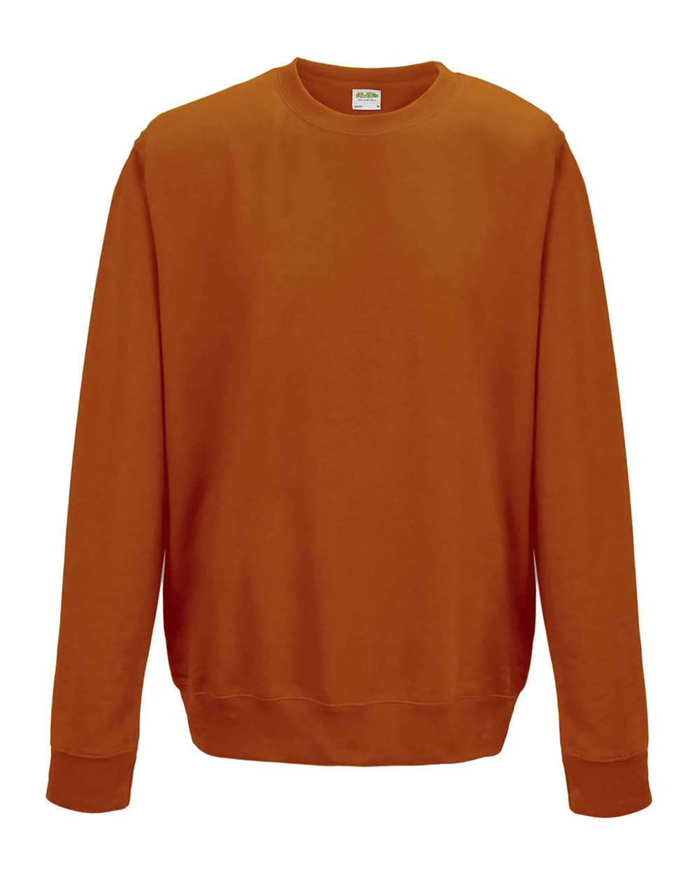 Unisex College Crewneck Sweatshirt - Front - B10101663 - Burnt Orange
