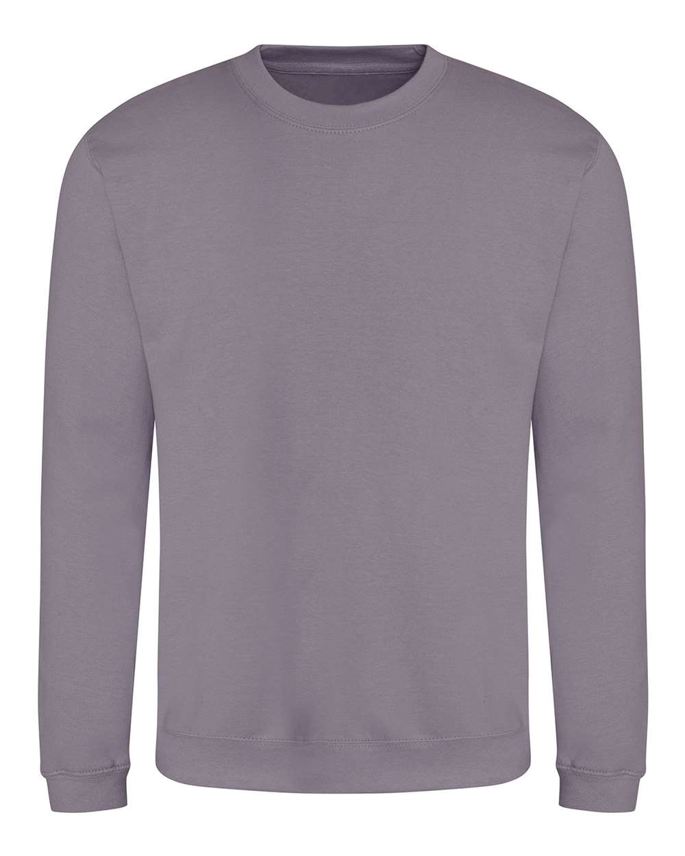 Unisex College Crewneck Sweatshirt - Front - B10101673 - Dusty Lilac