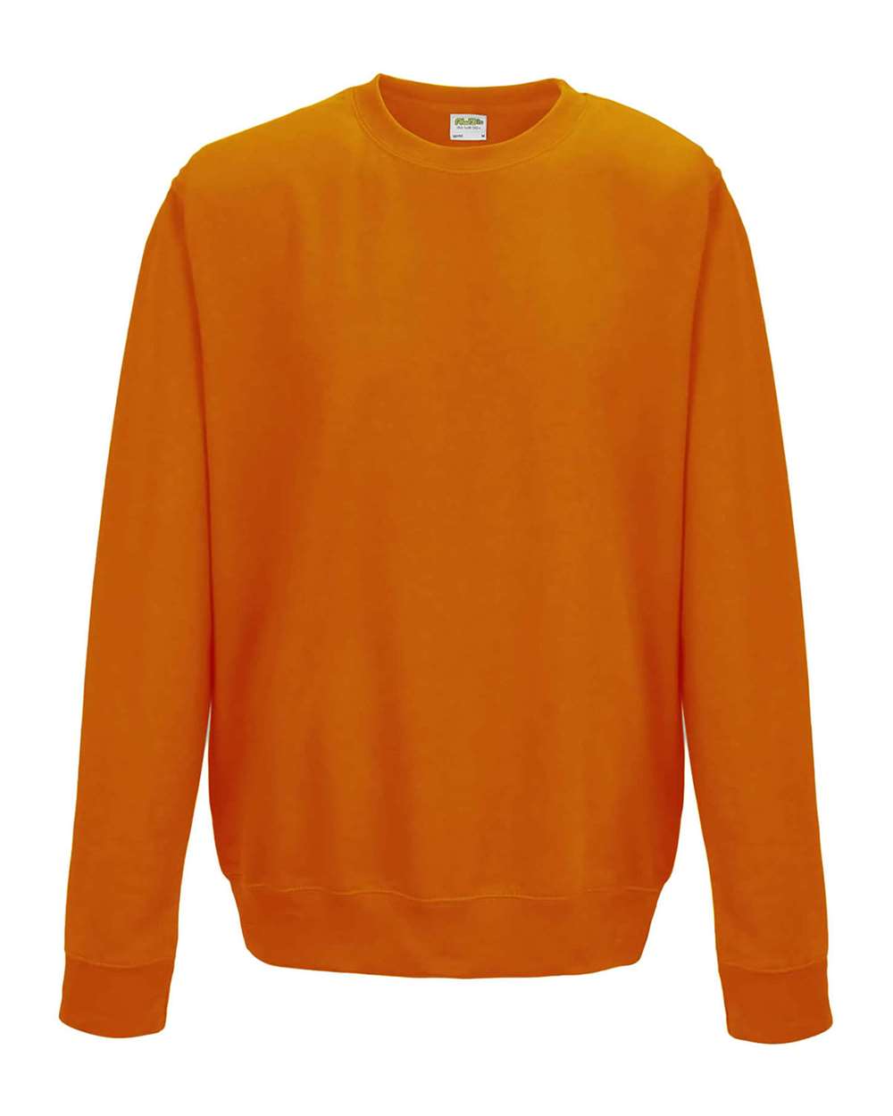Unisex College Crewneck Sweatshirt - Front - B10101833 - Orange Crush