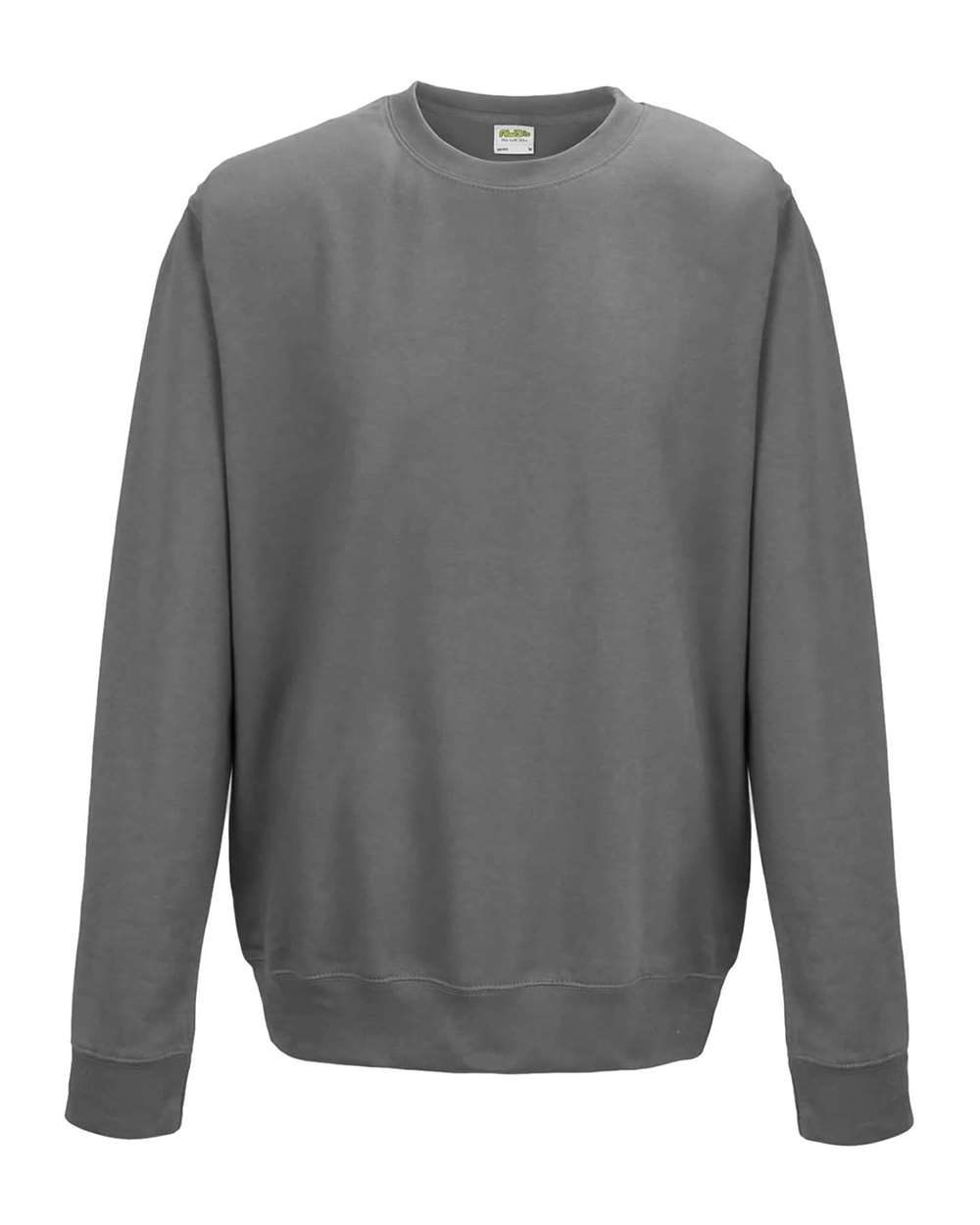 Unisex College Crewneck Sweatshirt - Front - B10101923 - Steel Grey