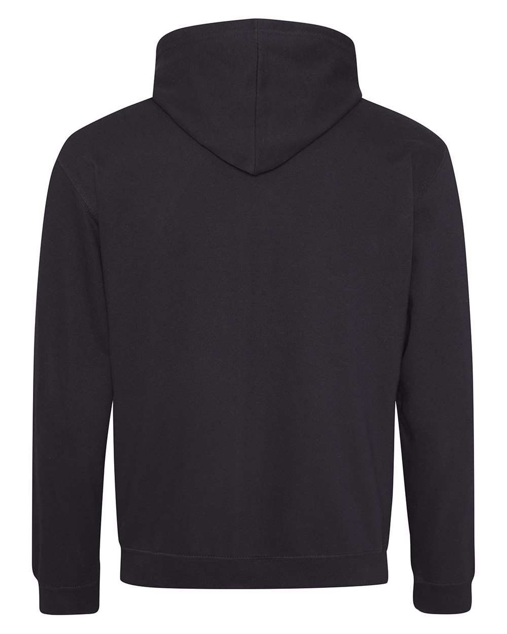 Unisex Midweight Varsity Contrast Hooded Sweatshirt - Back - B32701503 - Jet Black/ Gold