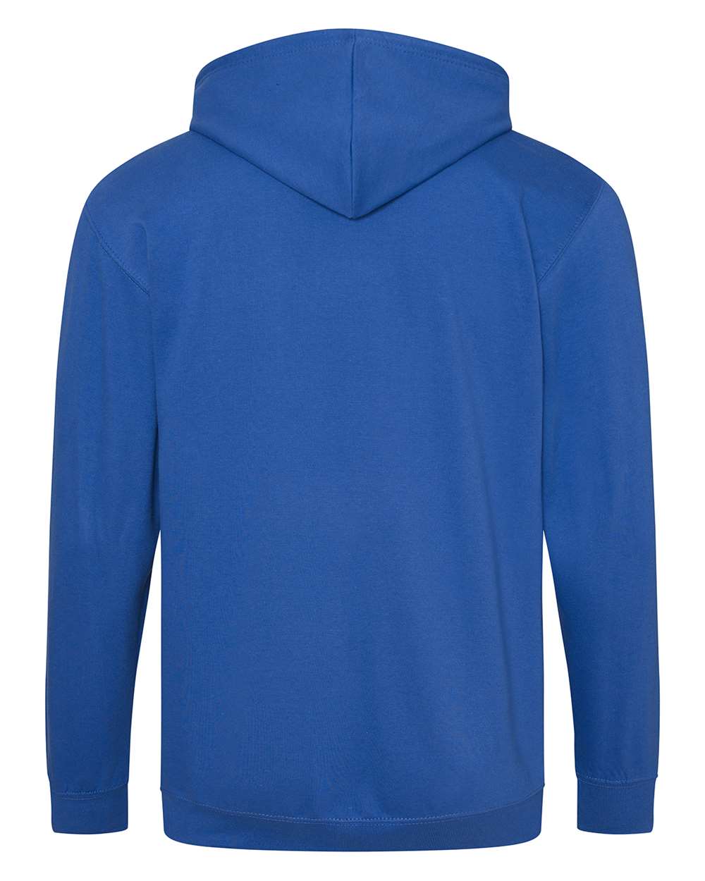 Unisex Midweight College Full-Zip Hooded Sweatshirt - Back - B33901753 - Royal Blue