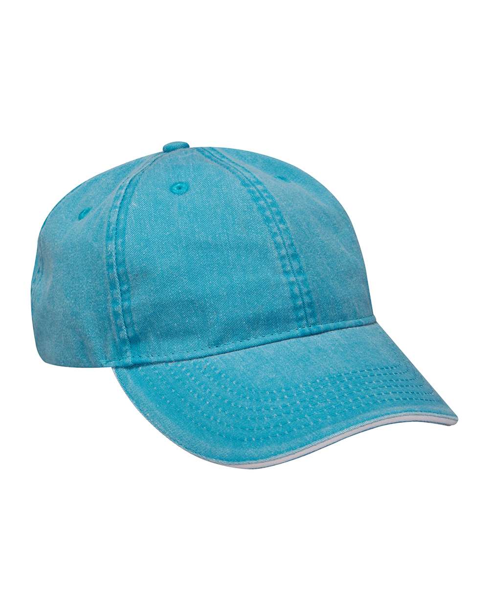 Icon Sandwich Cap - Front - B29978250 - Caribbean Blue/ White