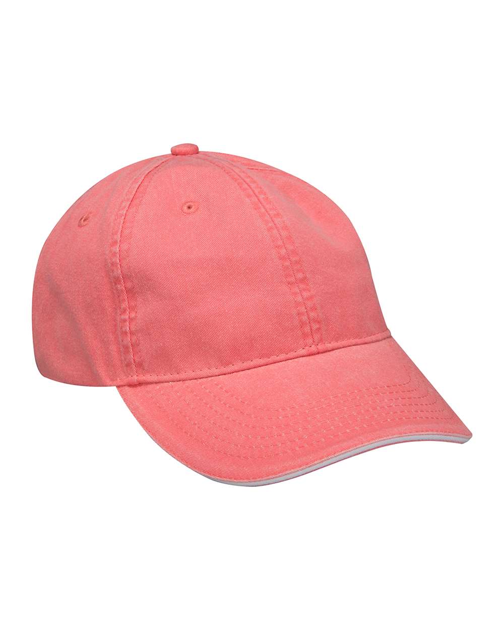 Icon Sandwich Cap - Front - B29978270 - Coral/ White