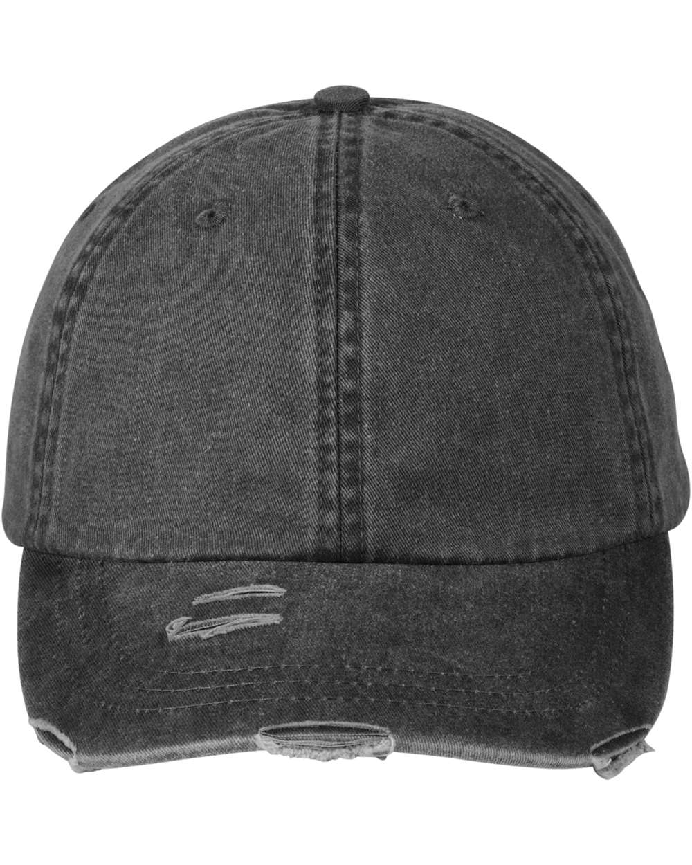 Classic Pigment Distressed Cap - Front - B30078500 - Black