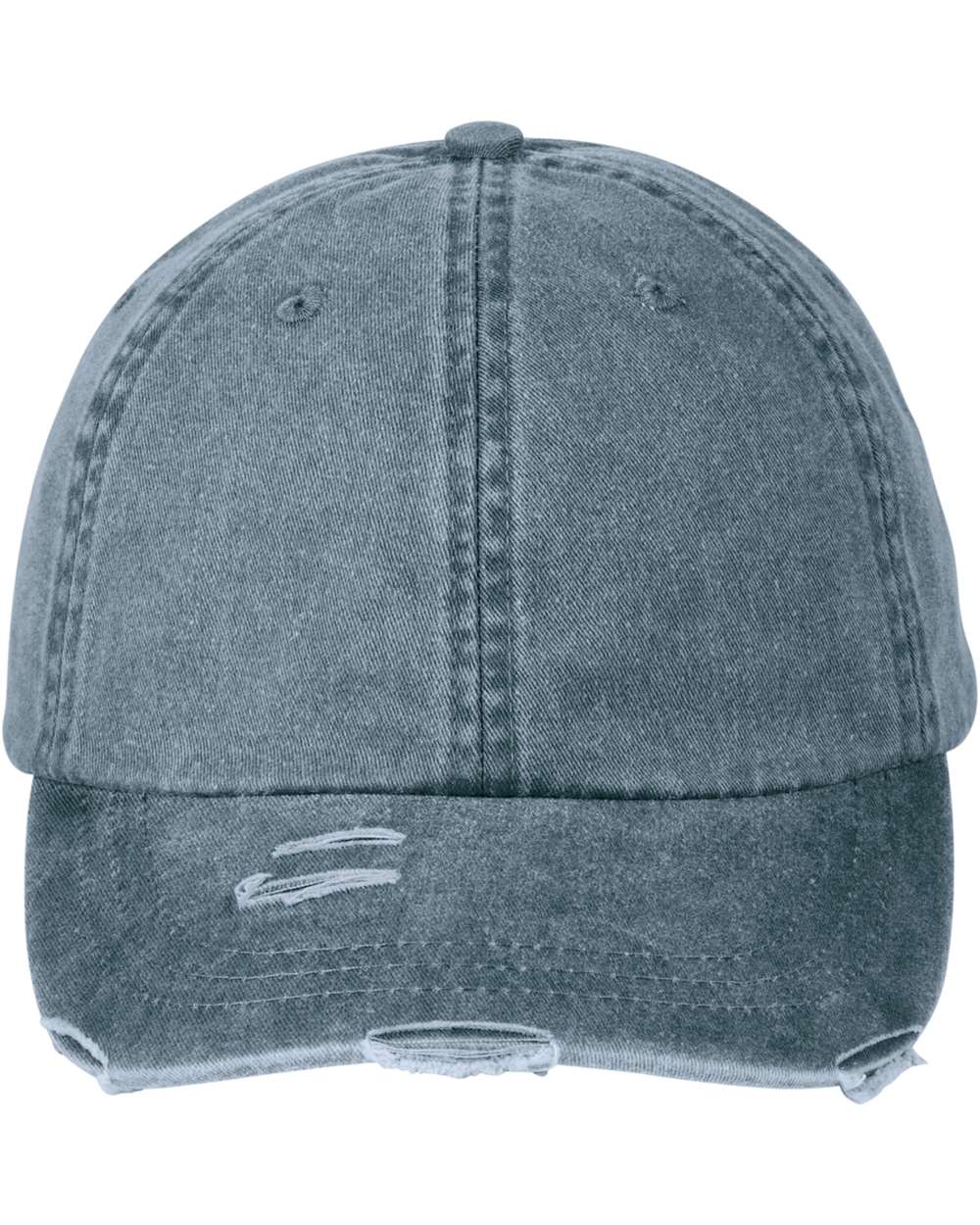Classic Pigment Distressed Cap - Front - B30078650 - Navy