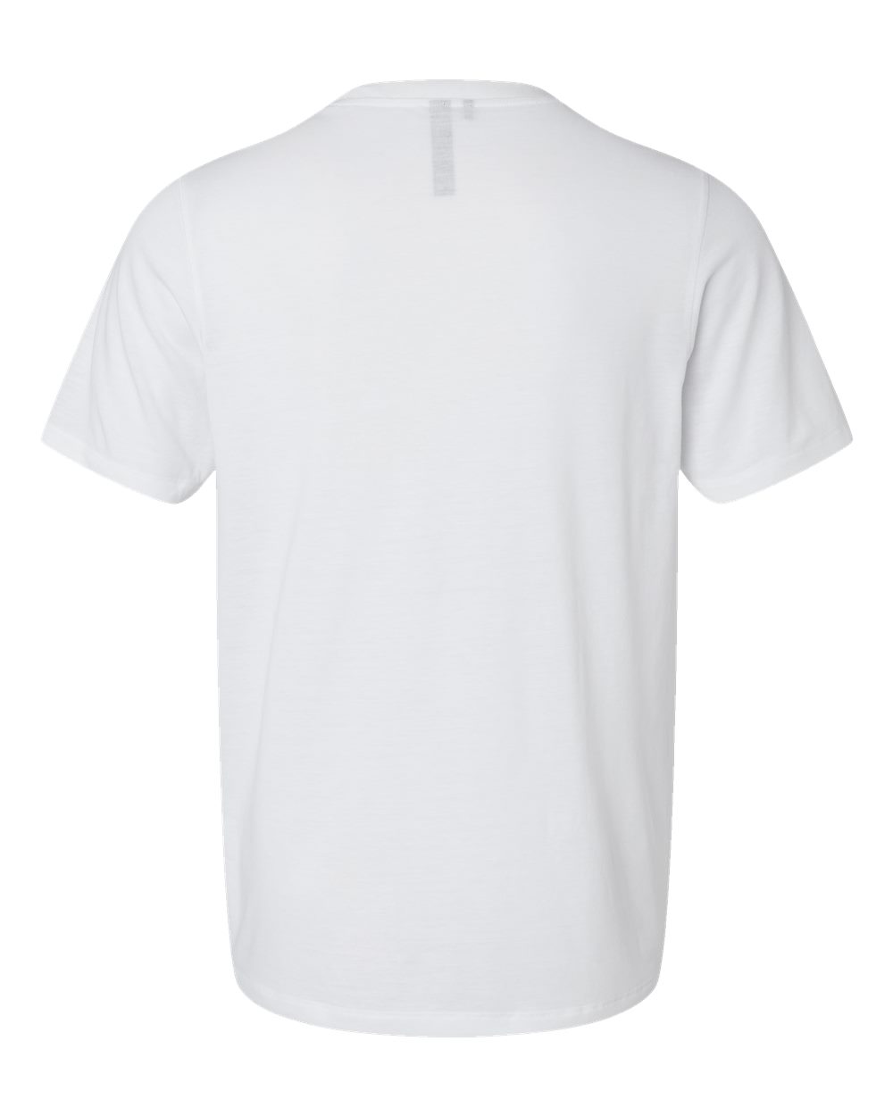 Men's Blended T-Shirt - Back - B07253003 - White