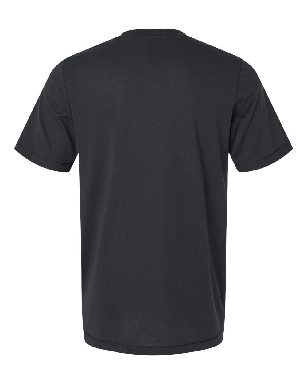 Men's Blended T-Shirt - Back - B07253503 - Black
