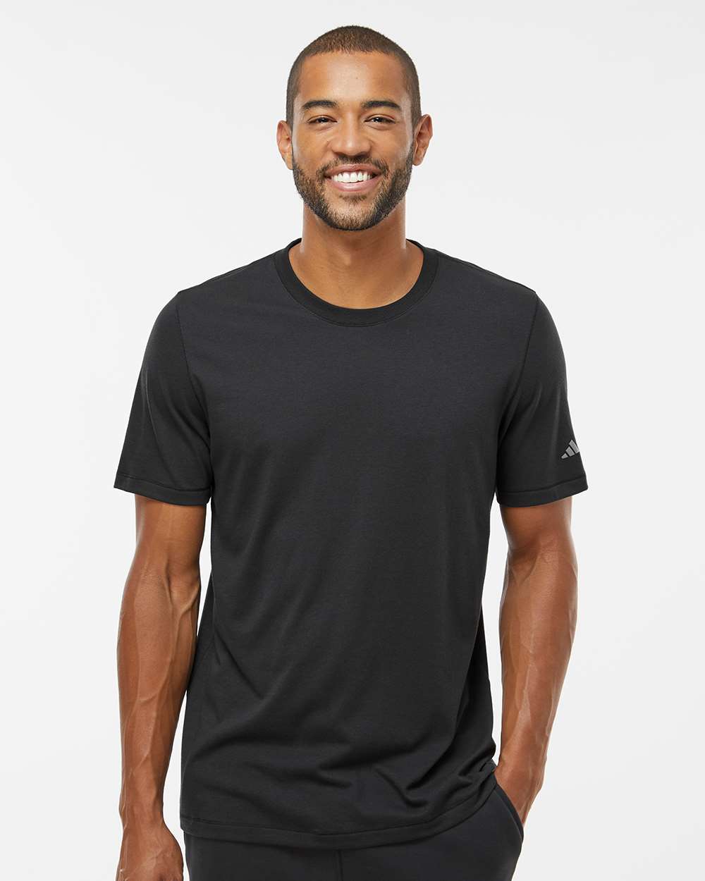 Men's Blended T-Shirt - OnModelFront - B07253503 - Black