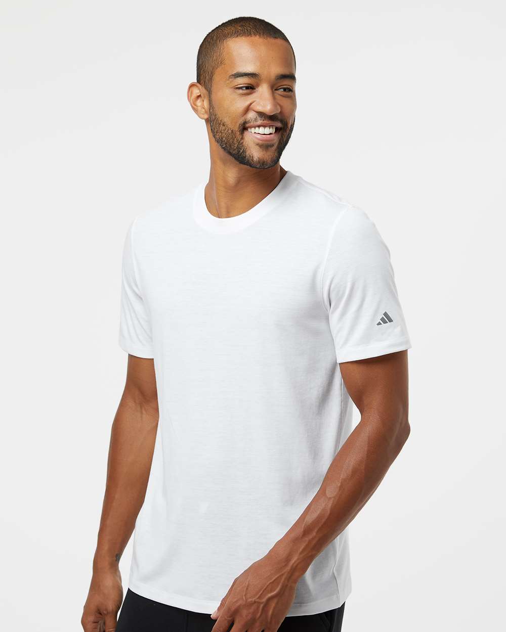Men's Blended T-Shirt - OnModelSide - B07253003 - White