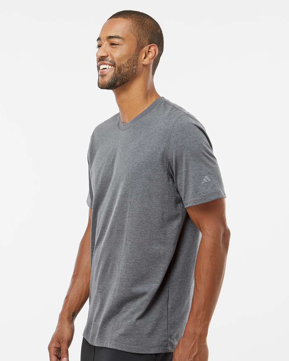 Men's Blended T-Shirt - OnModelSide - B07253583 - Dark Grey Heather