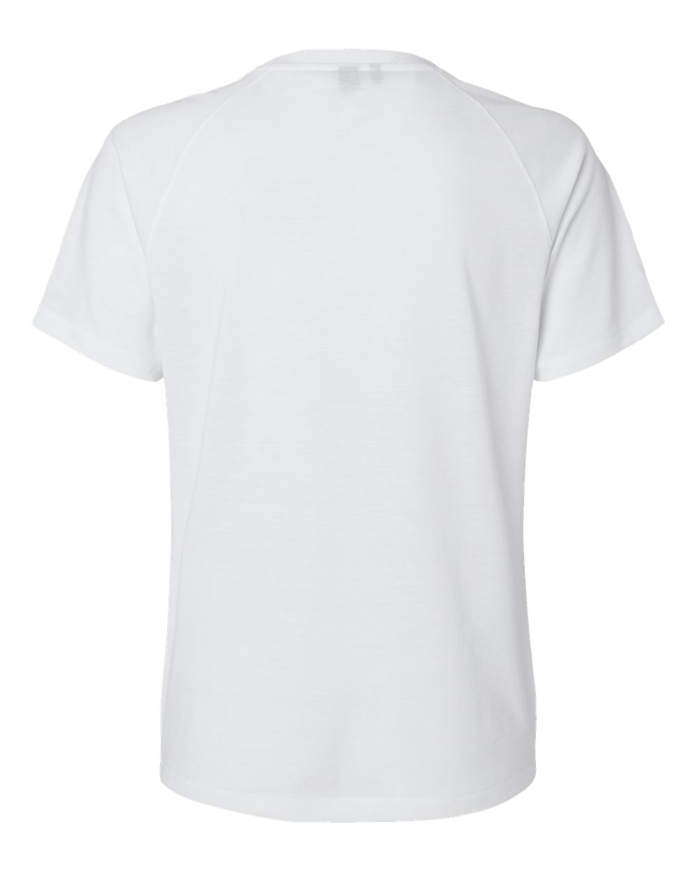 Women's Blended T-Shirt - Back - B07353003 - White