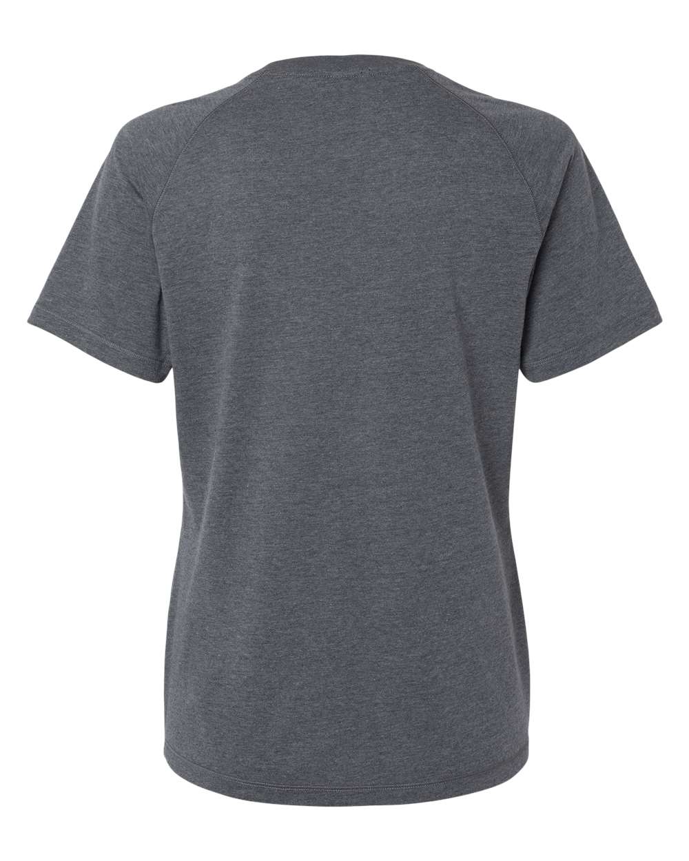 Women's Blended T-Shirt - Back - B07353583 - Dark Grey Heather