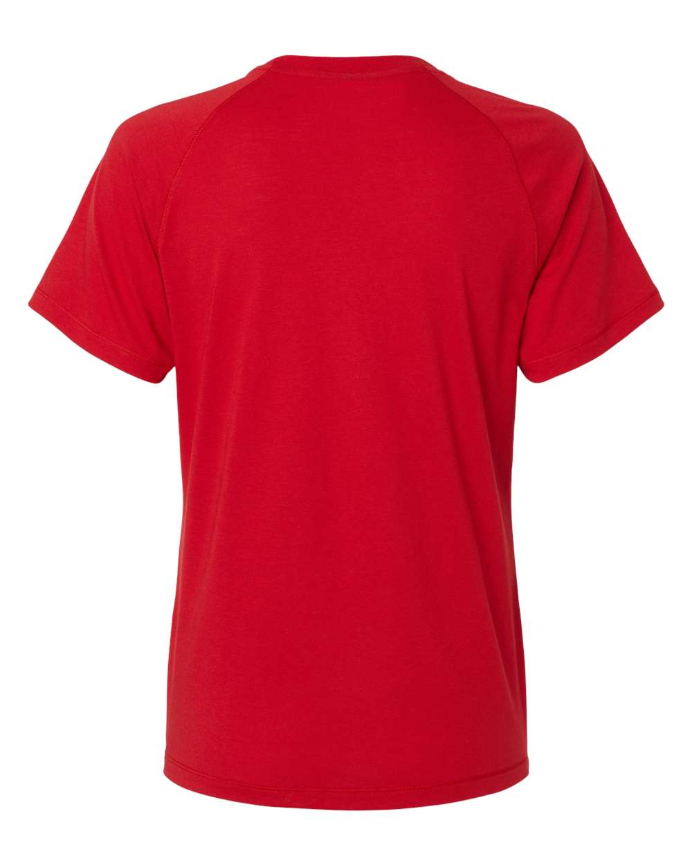 Women's Blended T-Shirt - Back - B07353703 - Power Red