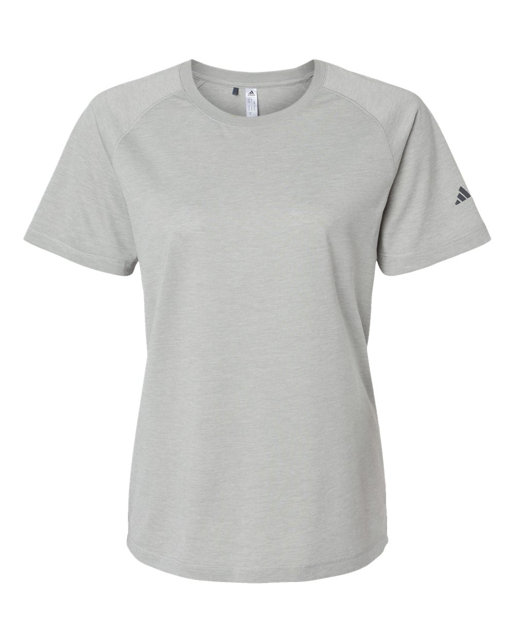 Women's Blended T-Shirt - Front - B07353103 - Medium Grey Heather