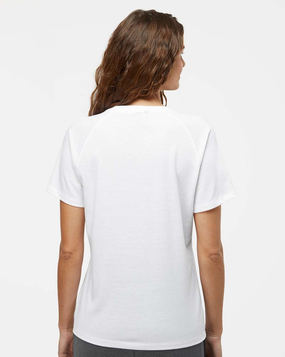 Women's Blended T-Shirt - OnModelBack - B07353003 - White