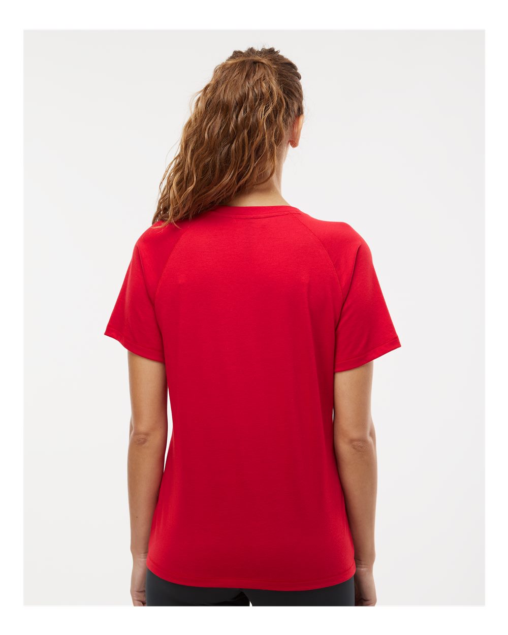 Women's Blended T-Shirt - OnModelBack - B07353703 - Power Red