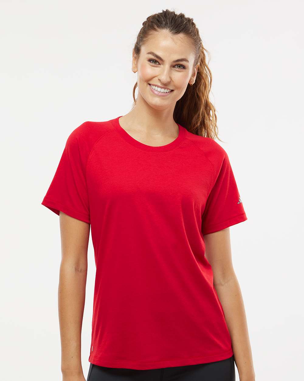 Women's Blended T-Shirt - OnModelFront - B07353703 - Power Red