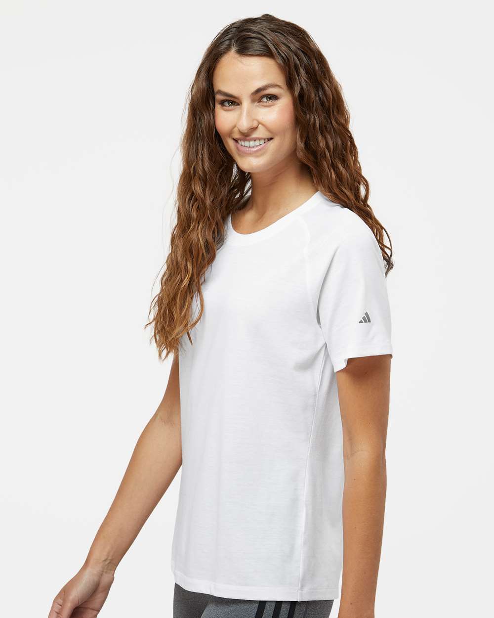 Women's Blended T-Shirt - OnModelSide - B07353003 - White
