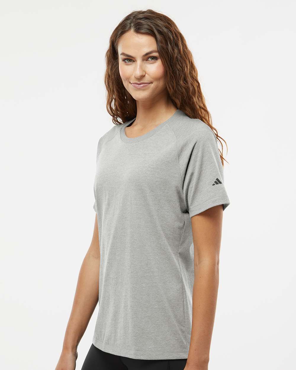 Women's Blended T-Shirt - OnModelSide - B07353103 - Medium Grey Heather
