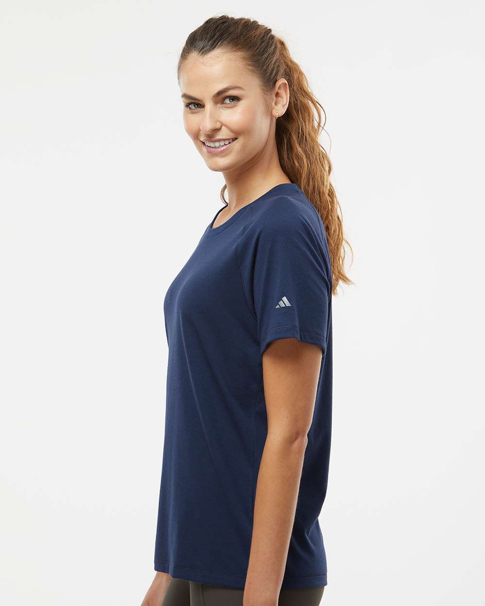 Women's Blended T-Shirt - OnModelSide - B07353653 - Collegiate Navy