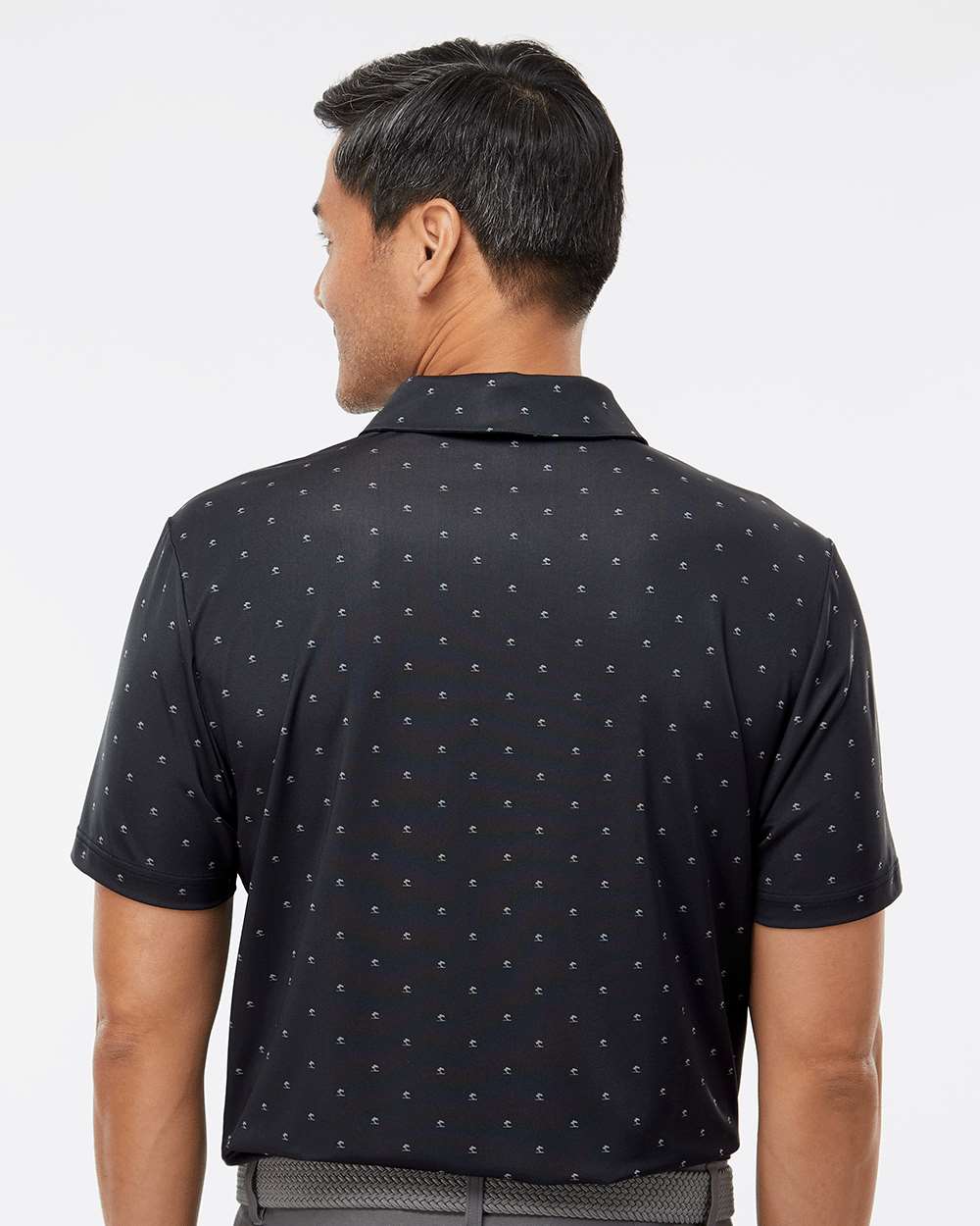 Men's Pine Tree Polo - OnModelBack - B07853583 - Black/ Grey Three