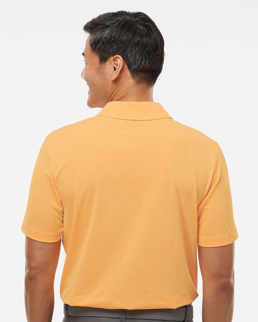 Men's Pine Tree Polo - OnModelBack - B07853663 - Acid Orange/ Grey Two