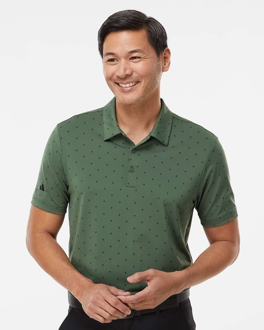 Men's Pine Tree Polo - OnModelFront - B07853173 - Green Oxide/ Black