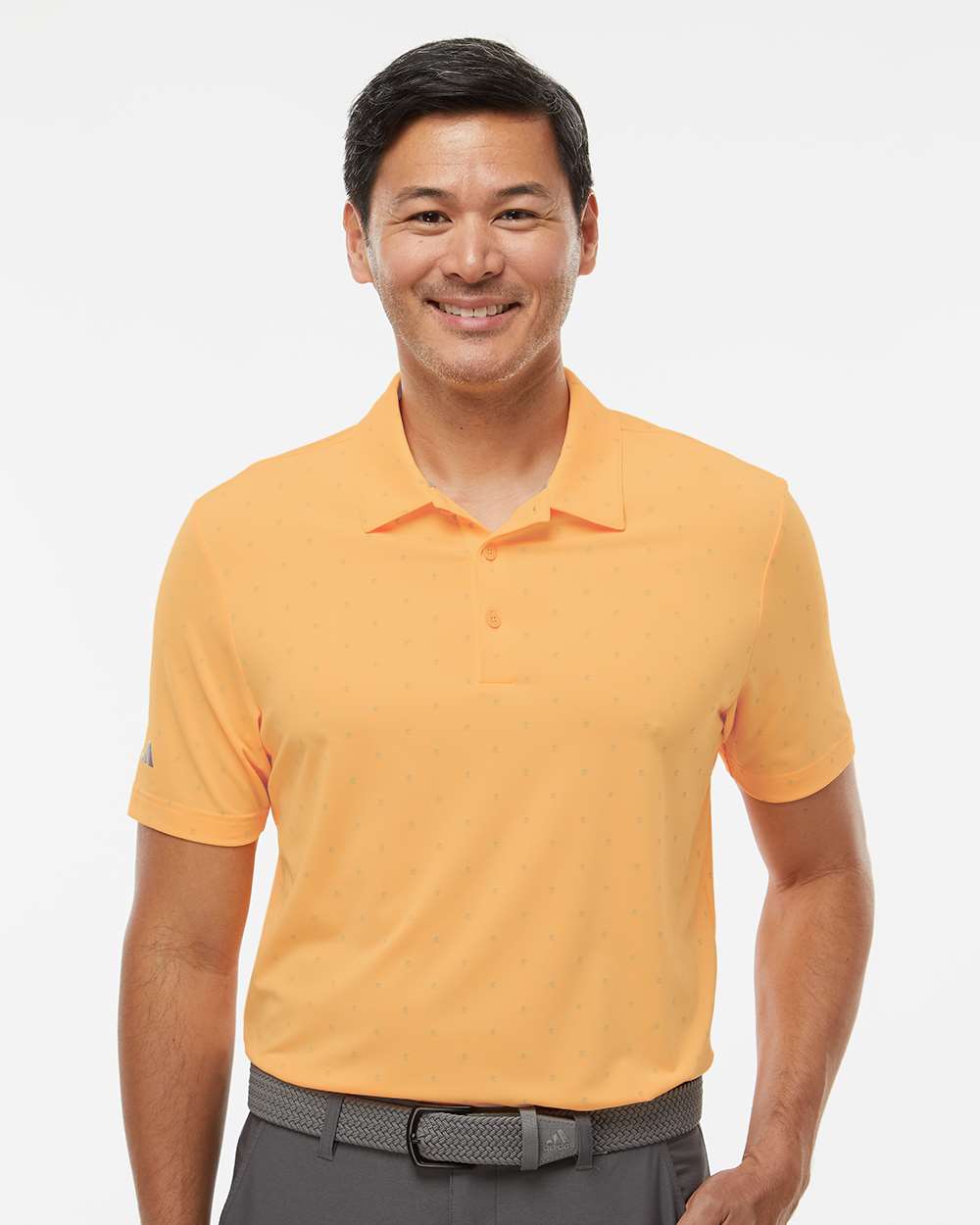 Men's Pine Tree Polo - OnModelFront - B07853663 - Acid Orange/ Grey Two
