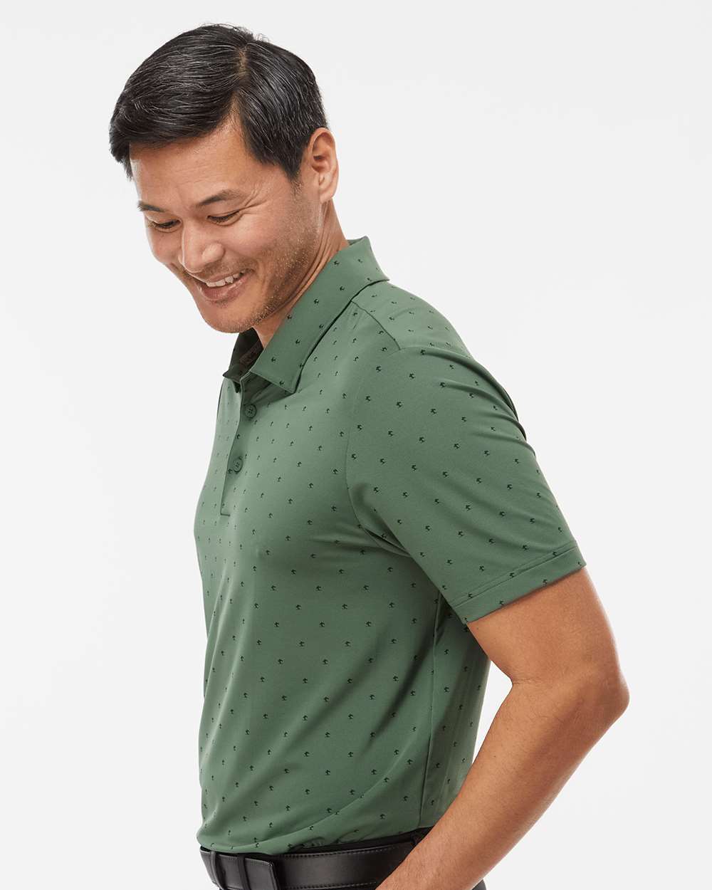 Men's Pine Tree Polo - OnModelSide - B07853173 - Green Oxide/ Black