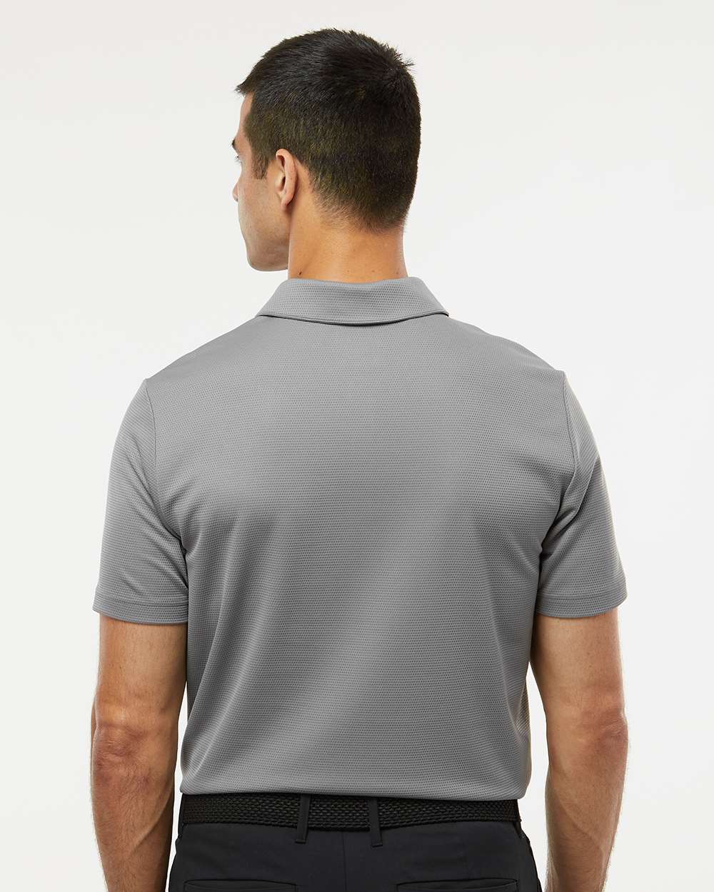 Men's Micro Pique Polo - OnModelBack - B08153353 - Grey Three