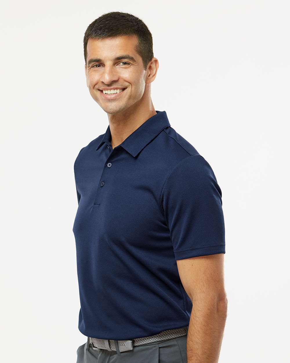 Men's Micro Pique Polo - OnModelSide - B08153653 - Collegiate Navy