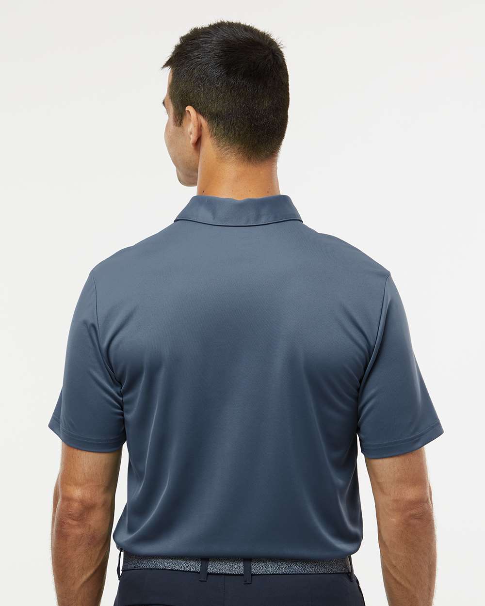 Men's Camo Chest Print Polo - OnModelBack - B08653653 - Tech Ink