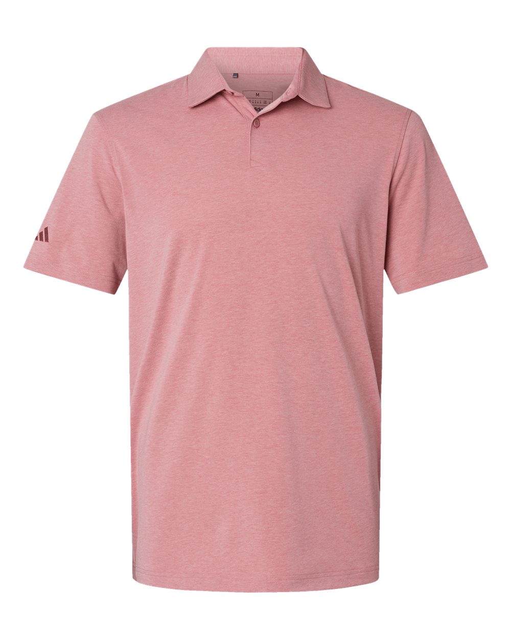 Men's Blend Polo - Front - B09153302 - Pink Strata Melange