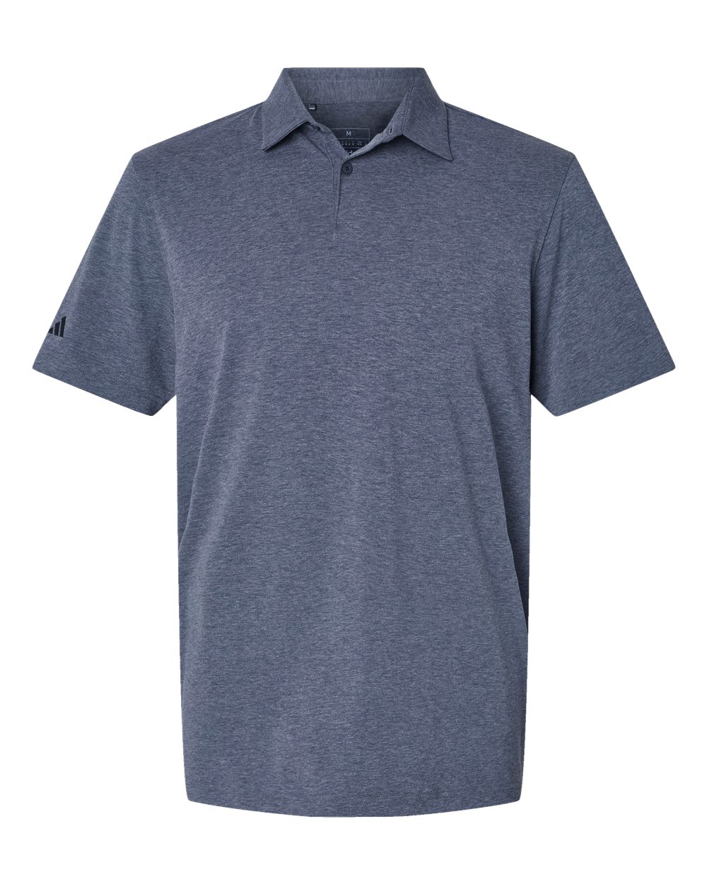 Men's Blend Polo - Front - B09153652 - Collegiate Navy Melange