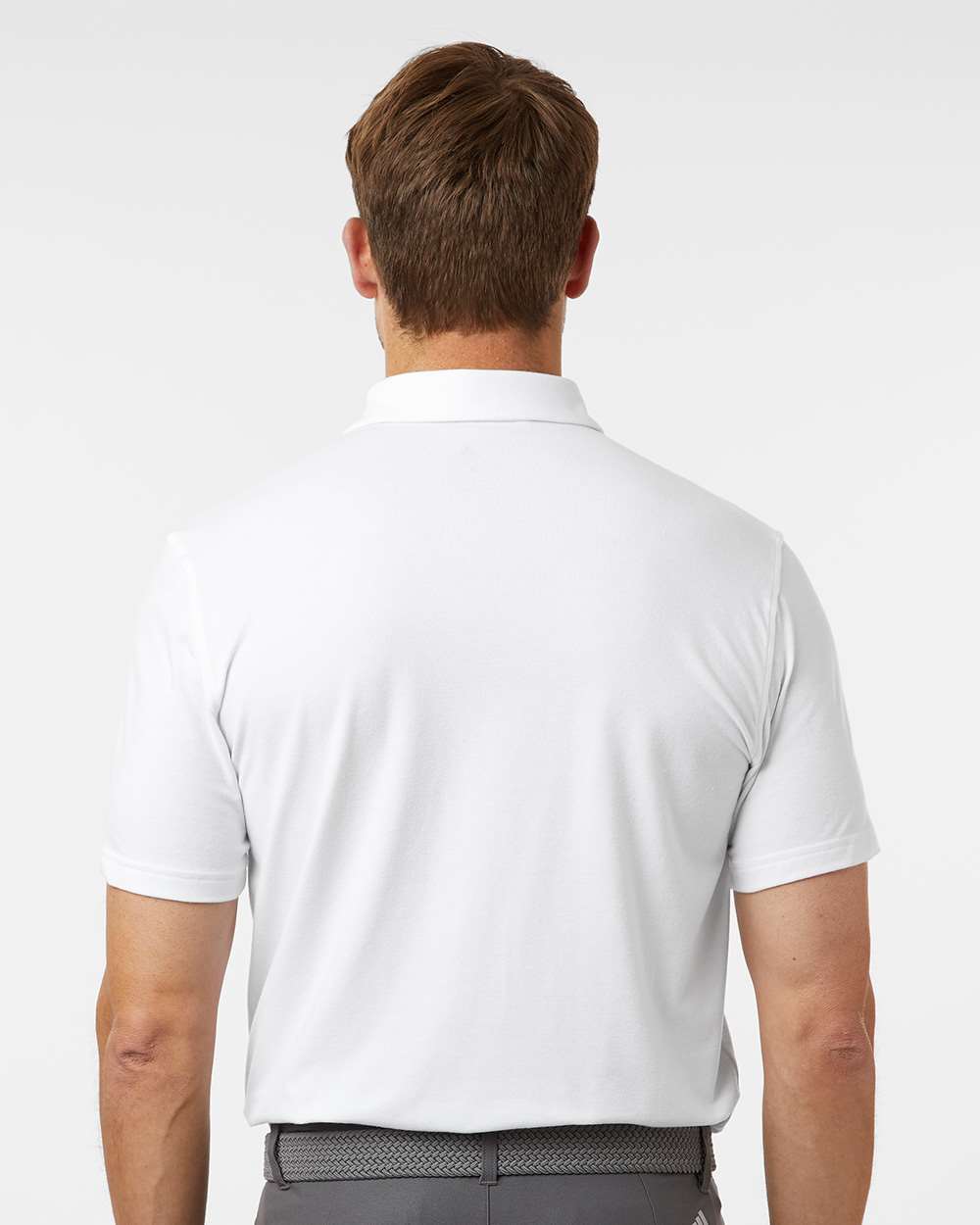 Men's Blend Polo - OnModelBack - B09153002 - White