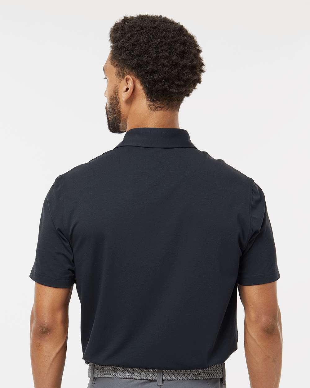 Men's Blend Polo - OnModelBack - B09153502 - Black