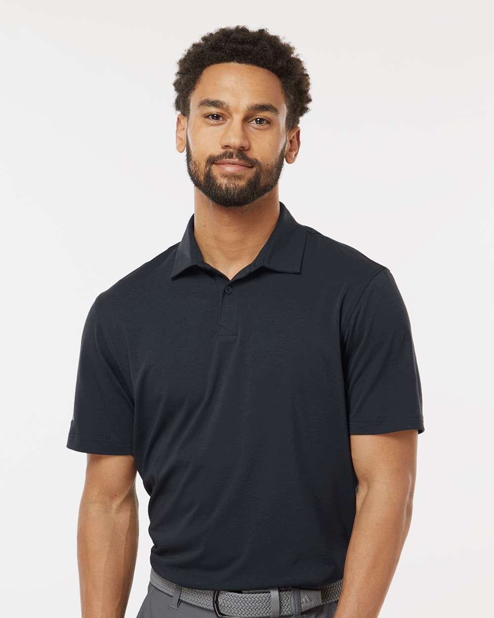 Men's Blend Polo - OnModelFront - B09153502 - Black