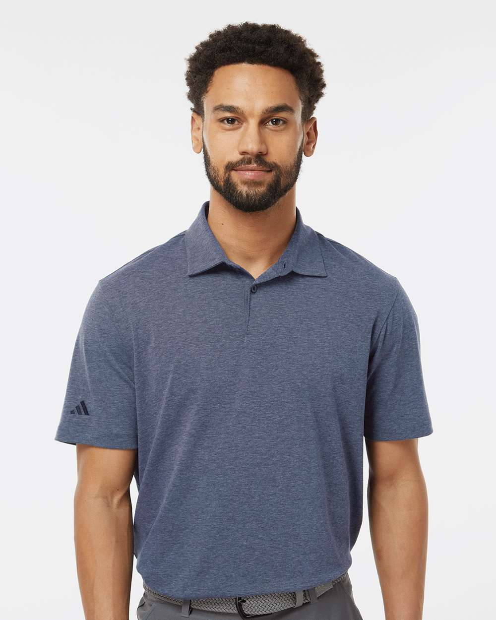 Men's Blend Polo - OnModelFront - B09153652 - Collegiate Navy Melange